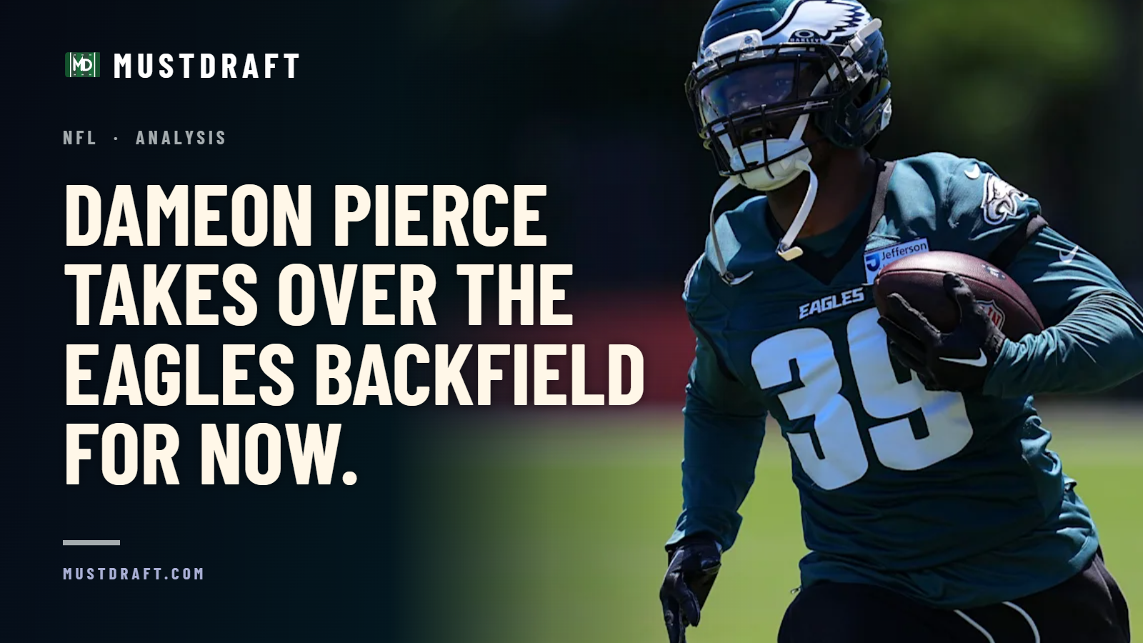 Dameon Pierce gets the Eagles backfield in Week 6, but his first try produced little for fantasy.