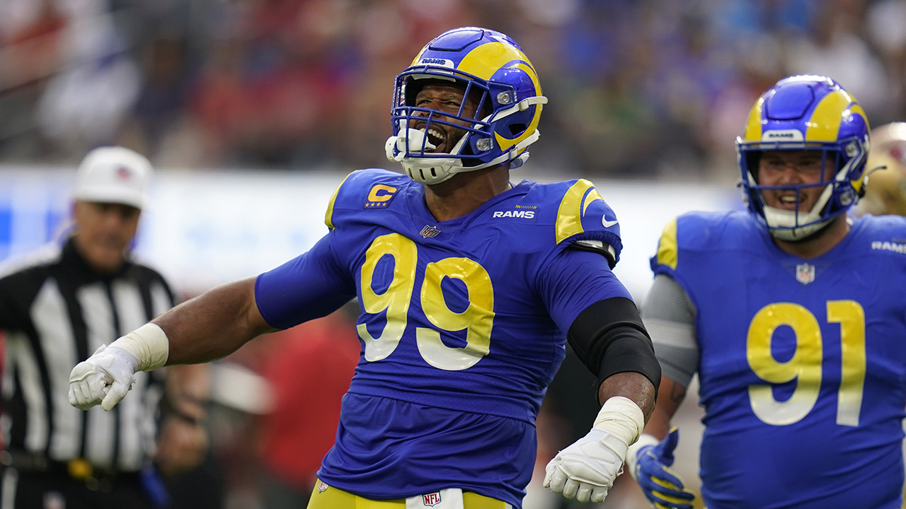 Aaron Donald recorded all 111 of his career sacks with the Rams before retiring in March 2024.