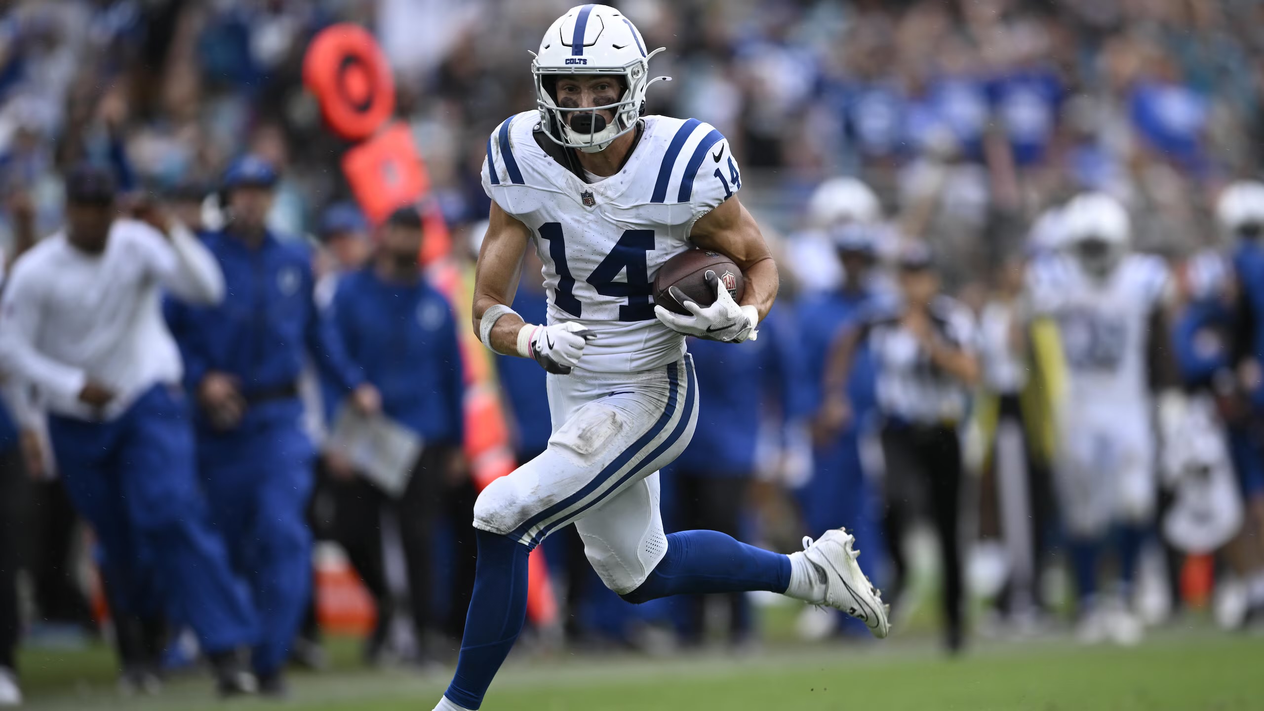 Pierce averaged 21.3 yards a catch last season, the best mark in the NFL for the second year running.