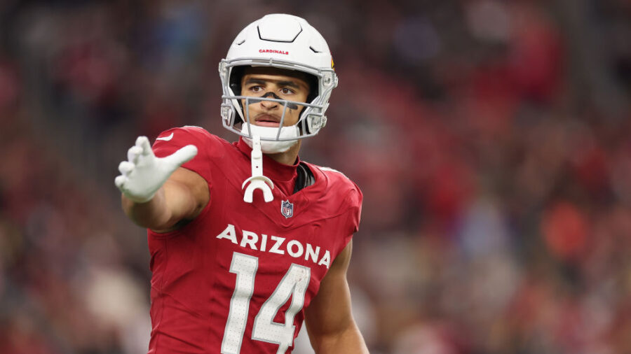Michael Wilson caught 78 passes for 1,006 yards and seven touchdowns in 2025, all career highs.